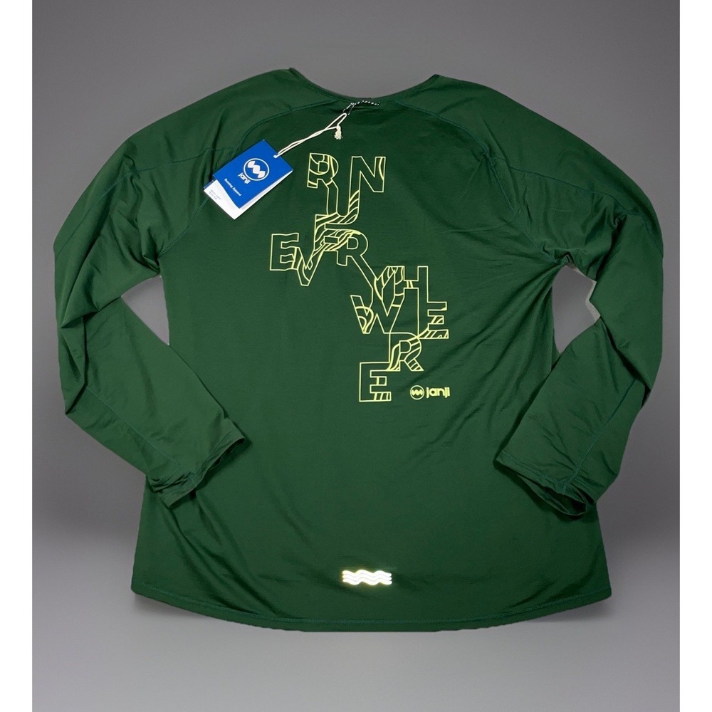 Janji‎ Helio Light Tech Top Shirt Men's XL Evergreen Graphic Run Everywhere *NWT